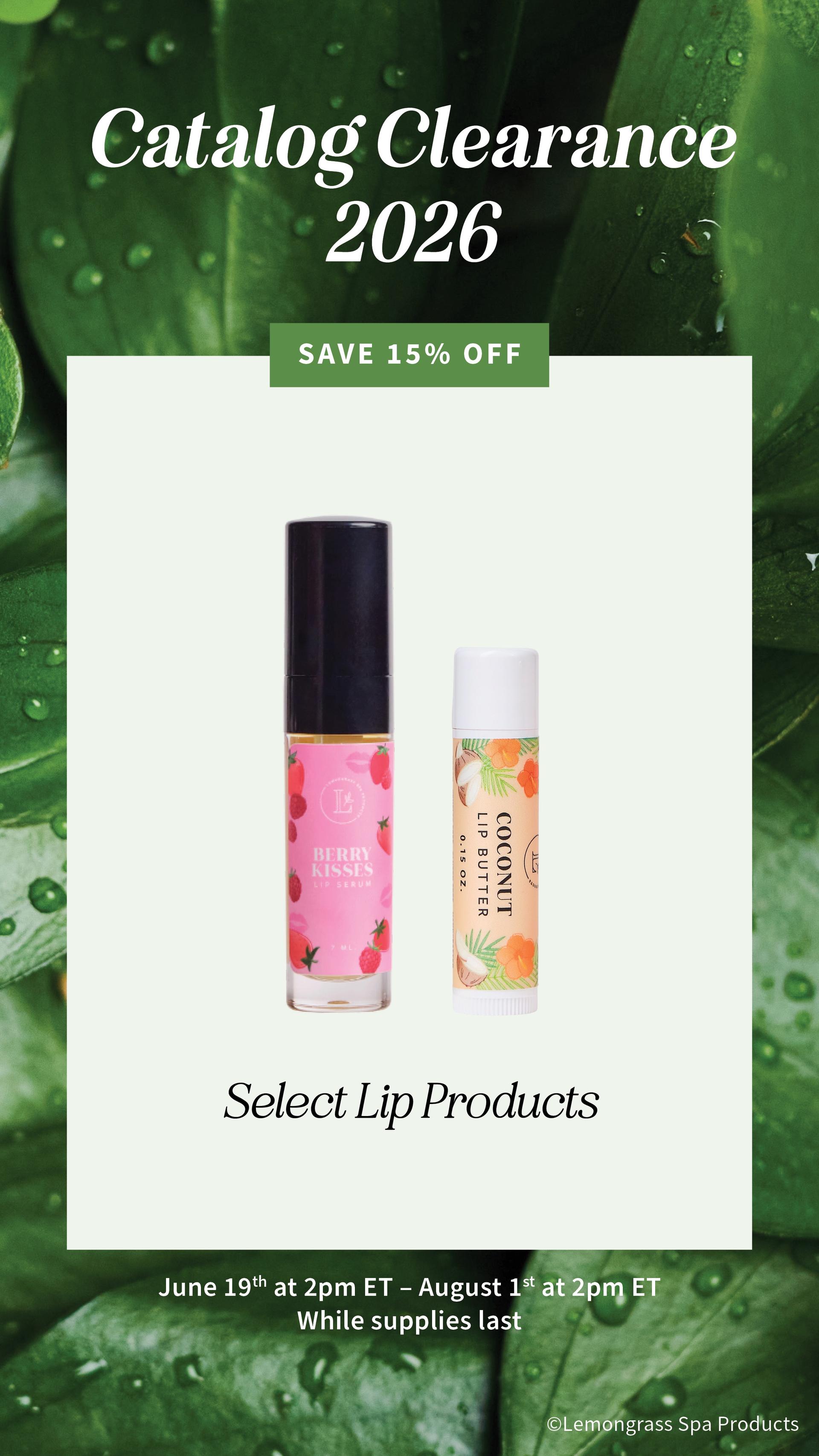 Catalog Clearance - lip products